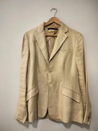 Chaqueta Ralph Lauren Lino Beige