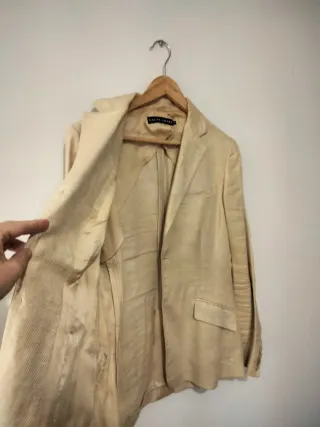 Chaqueta Ralph Lauren Lino Beige