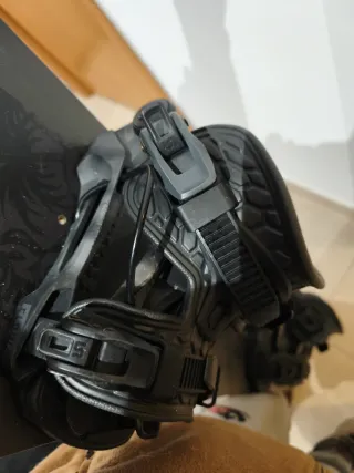 Tabla de Snowboard con Fijaciones