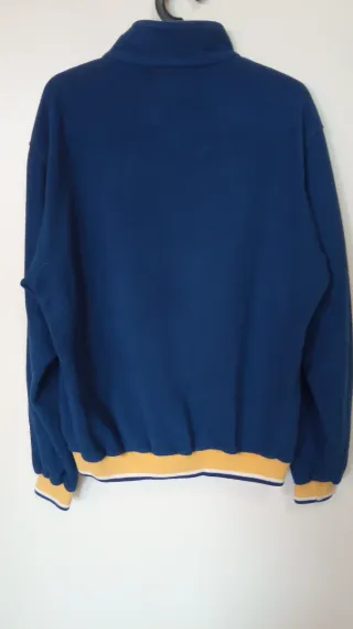 Felpa Australian zip lunga blu e oro taglia 52