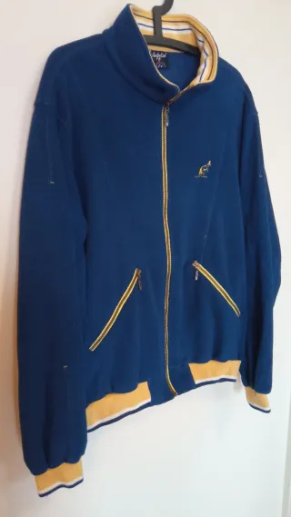 Felpa Australian zip lunga blu e oro taglia 52