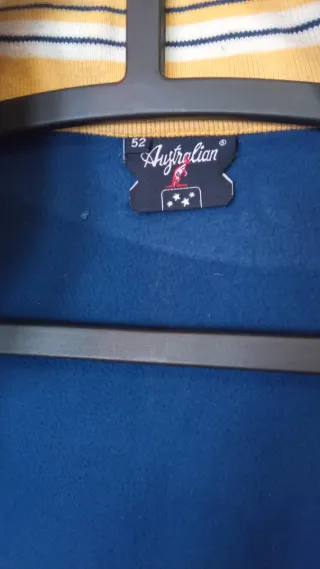 Felpa Australian zip lunga blu e oro taglia 52