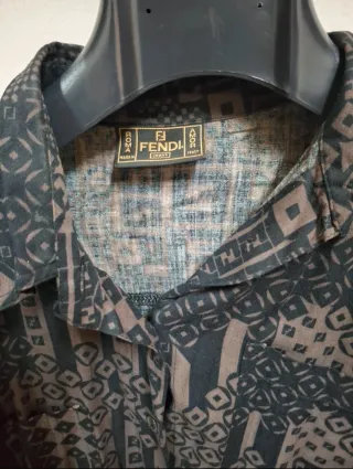 Camicia Fendi Unisex Fantasia Geometrica