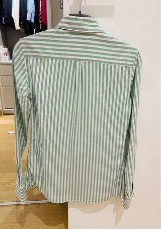 Camisa El Ganso rayas verde y blanco Talla XS