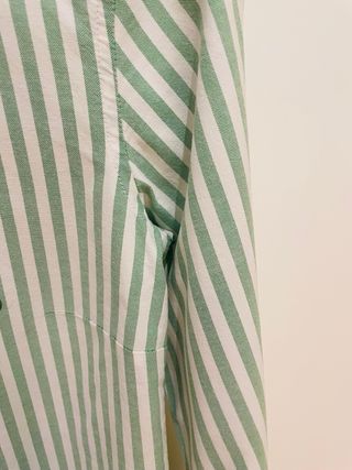 Camisa El Ganso rayas verde y blanco Talla XS