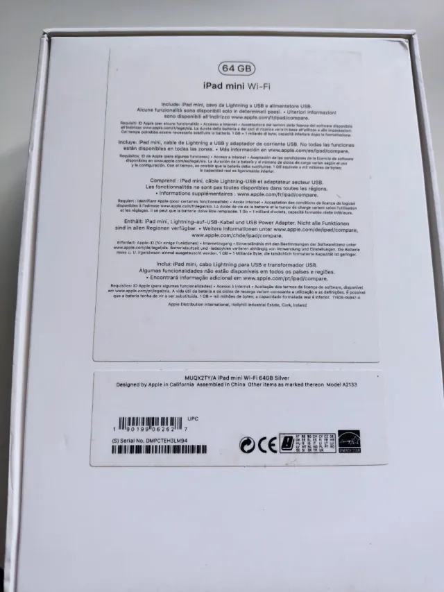 Apple iPad Mini 5 Argento come nuovo