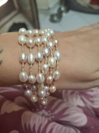 Bracciale perle fiume Rajola e argento