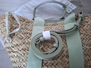 Capazo Zara M Beige/Verde Nuevo