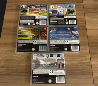 Lote 5 Giochi Nintendo DS (Scatole e Manuali)
