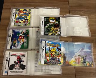 Lote 5 Giochi Nintendo DS (Scatole e Manuali)