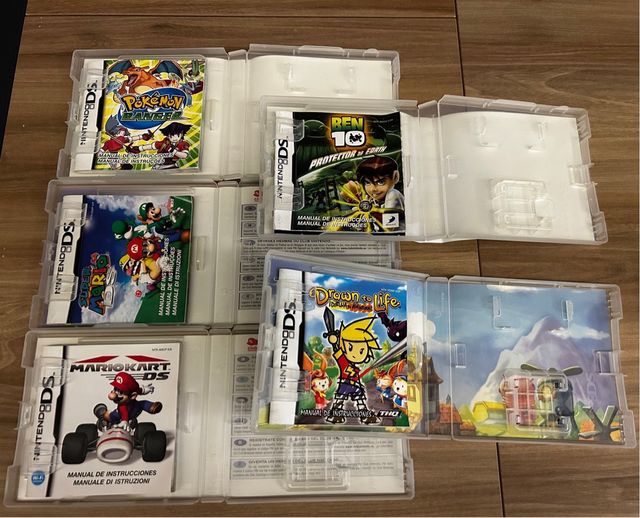 Lote 5 Jogos Nintendo DS (Caixas e Manuais)