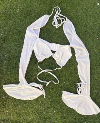 Top Bolero Mangas Acampanadas Texturizado