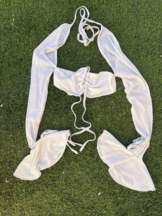 Top Bolero Mangas Acampanadas Texturizado