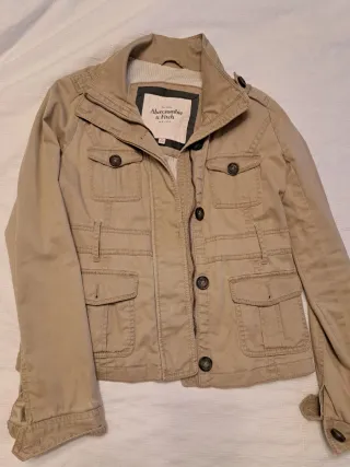 Chaqueta Abercrombie & Fitch Mujer Beige