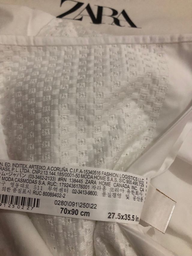 Fundas de almohada Zara Home Algodón Percale