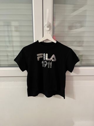 Camiseta Fila Negra manga corta