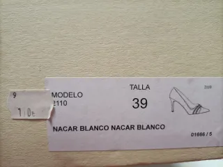 Zapatos tacón para boda/ceremonia, talla 39