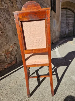 8 sedie antiche noce massello epoca 1880