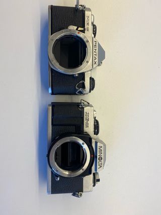 Pentax ME Super + Minolta XG-M