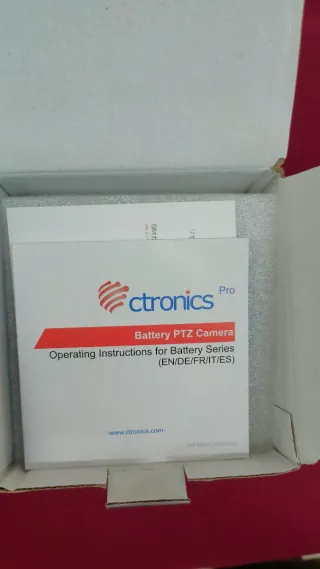 Cámara Vigilancia Ctronics Wifi Batería Interior