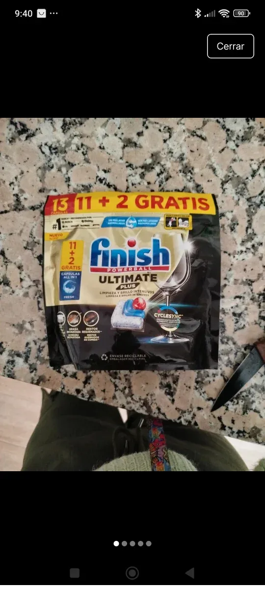 Pastillas lavavajillas Finish Ultimate Plus