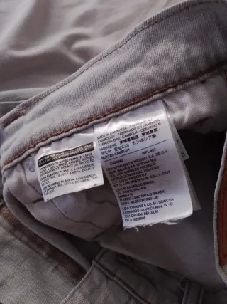 Pantalón Levi's gris claro hombre 511 W32 L32