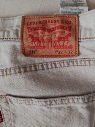 Pantalón Levi's gris claro hombre 511 W32 L32