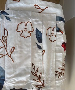 Funda nórdica con corazones y cisnes