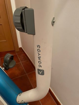 Bicicleta Estática Domyos Azul y Blanca