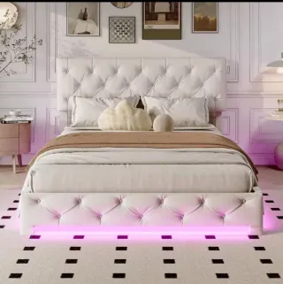 Cama Canapé LED 160x200