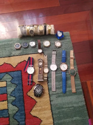 Reloj Lotus Plata y Marrón