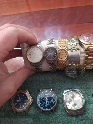 Reloj Lotus Plata y Marrón