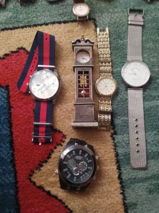 Reloj Lotus Plata y Marrón