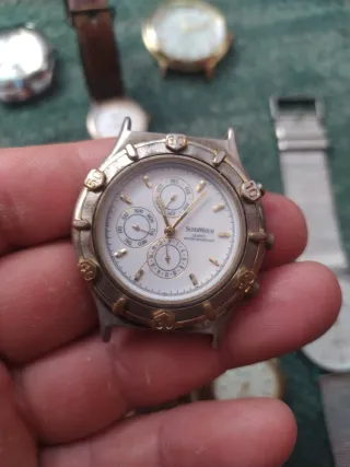 Reloj Lotus Plata y Marrón