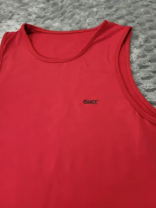 Camiseta Tirantes Deportiva Isance Roja Talla S