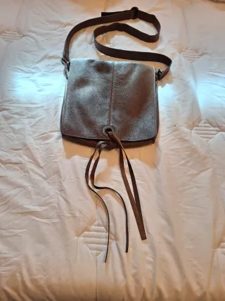 Bolso Piel vintage Marrón Hecho a Mano