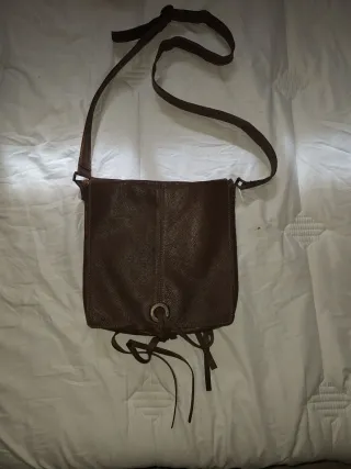Bolso Piel vintage Marrón Hecho a Mano