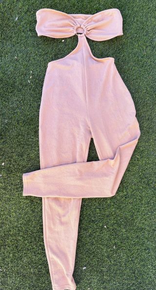 Mono Cut-Out Nude/Camel Estilizado