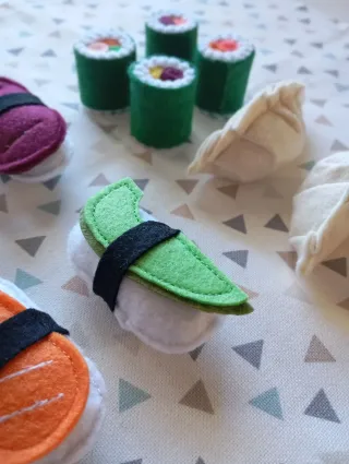 Set de comida japonesa de juguete