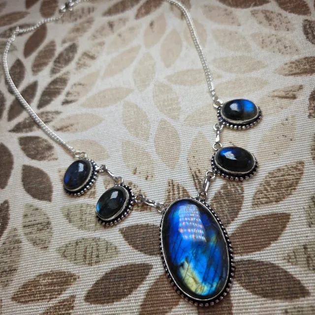 Collar Plata 925 Labradorita