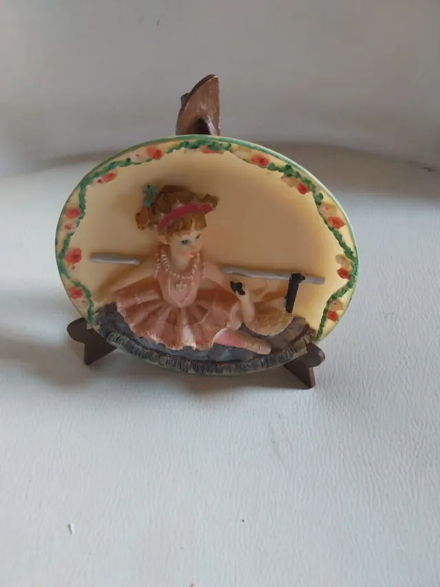 Placca Decorativa Ballerina in Resina