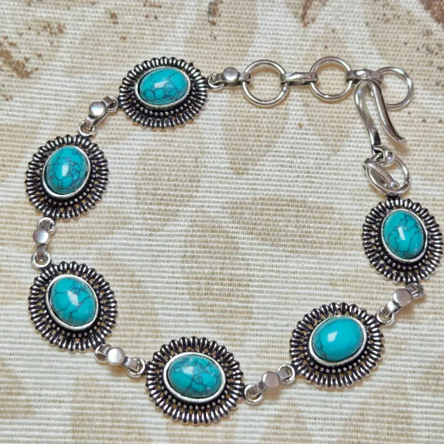 Pulsera Plata 925 turquesa