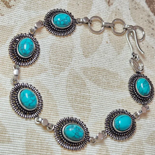 Pulsera Plata 925 turquesa