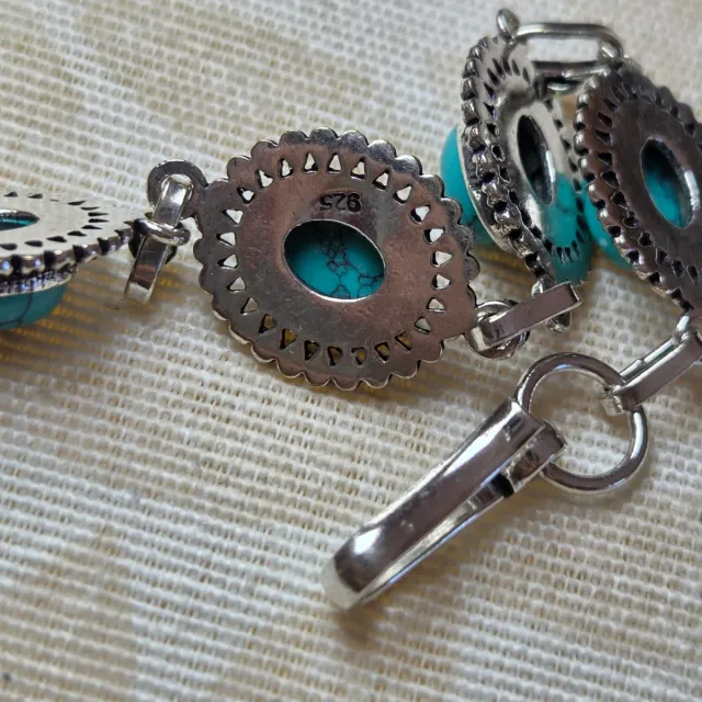 Pulsera Plata 925 turquesa