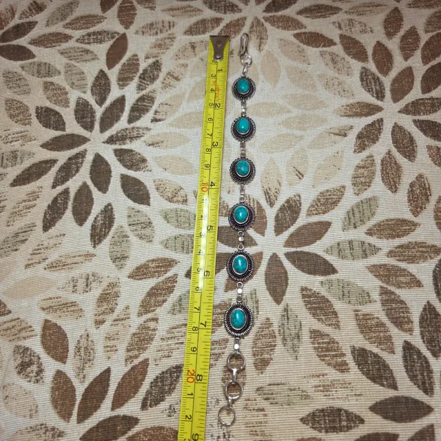 Pulsera Plata 925 turquesa