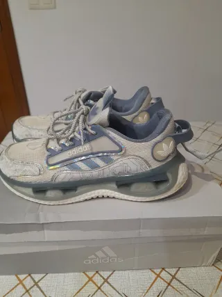 Zapatillas Adidas Mujer Talla 40 Azul/Blanco