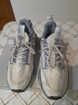 Zapatillas Adidas Mujer Talla 40 Azul/Blanco