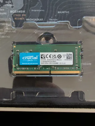 Crucial 8GB DDR4 SO-DIMM 3200MHz