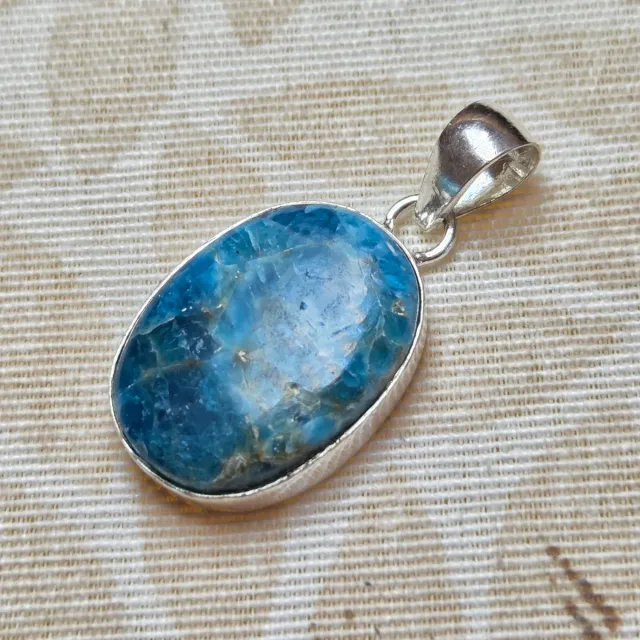 Colgante Plata 925 con Apatito Azul