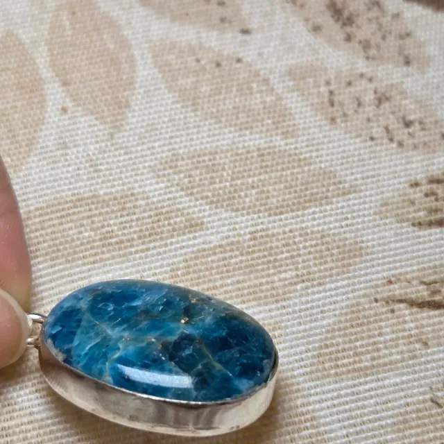 Colgante Plata 925 con Apatito Azul